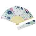thumbnail image 4 of YAOMOBB Stylish Folding Fan Portable Japanese Style Decorative Bamboo Hollow Out Photo Prop Folding Classical Dance Photo Print, 4 of 7
