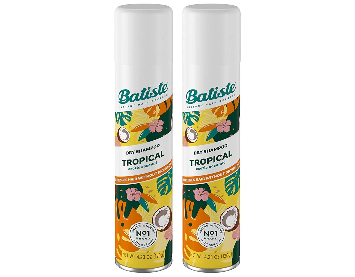 Batiste Dry Shampoo, Fragrance, 6.73 Ounce 1 Tropical 13.46 Fl Oz