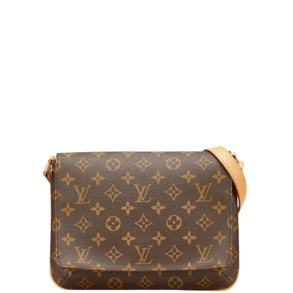 Pre-Owned Louis Vuitton Monogram Musette Tango Short Shoulder Bag M51257 Brown Leather Women's...