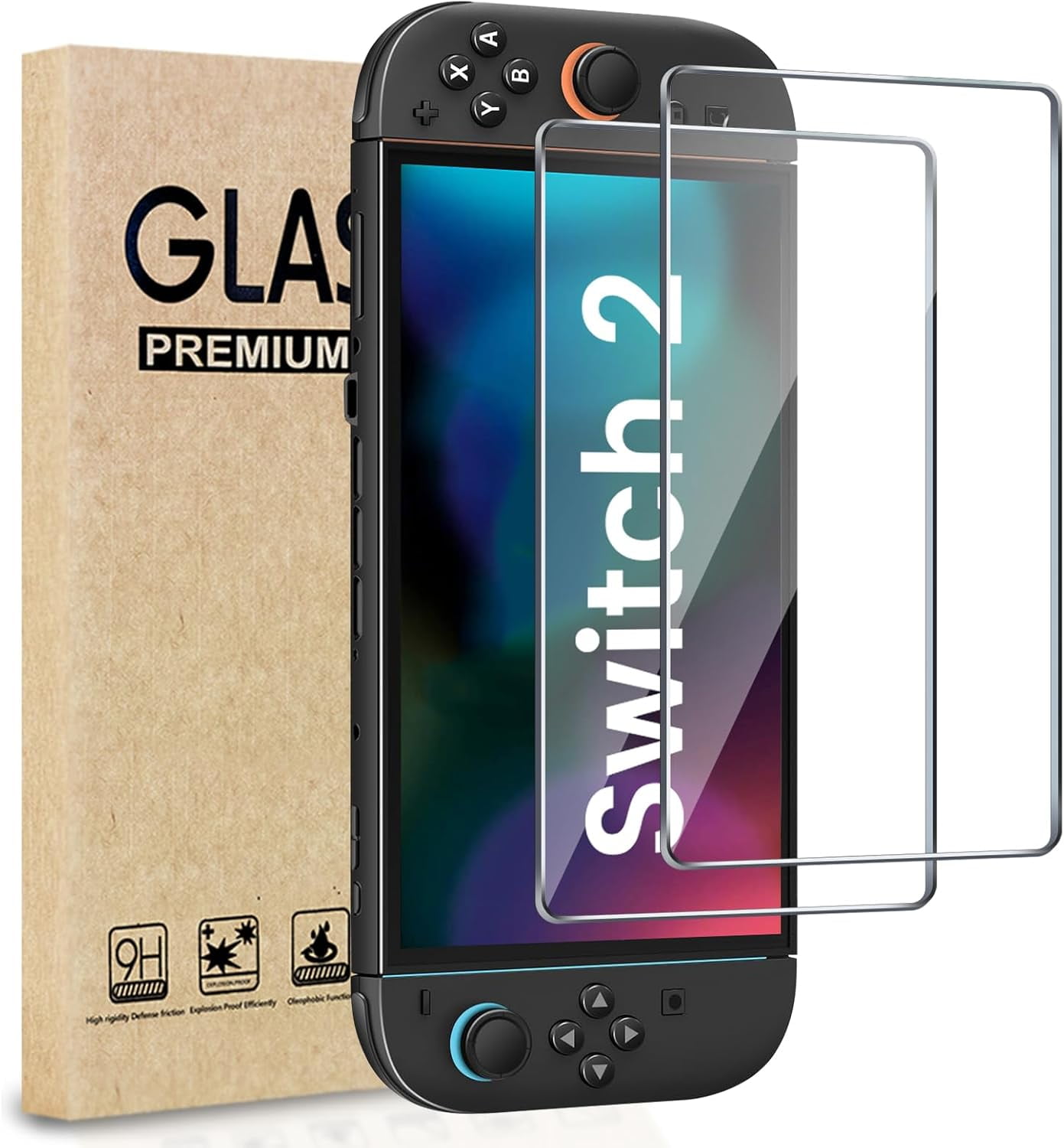 その他 Nintendo Switch Screen Guard amFilm Nintendo Switch Tempered Glass Protector (2-Pack