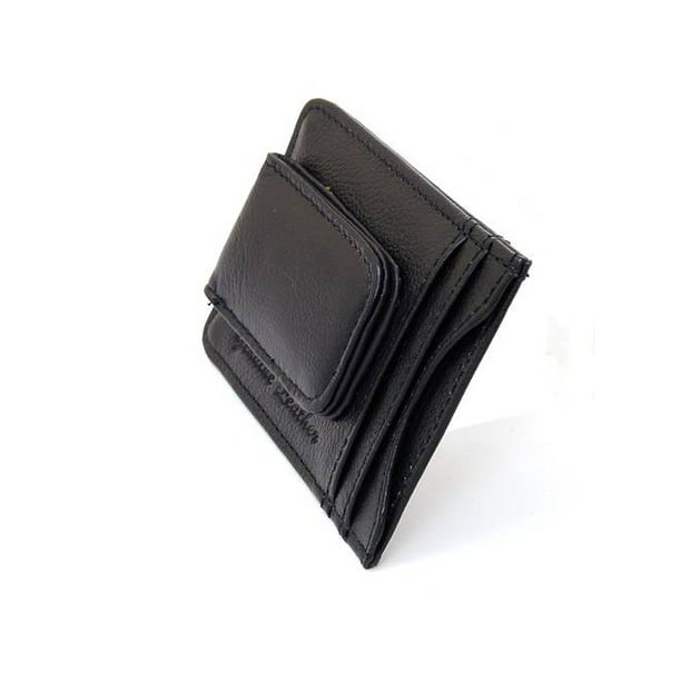 Value On Style Mens Leather Money Clip Slim Front Pocket Wallet Magnetic Id Credit Card Holder Walmart Com Walmart Com