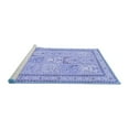 thumbnail image 2 of Ahgly Company Machine Washable Indoor Round Persian Blue Traditional Area Rugs, 3' Round, 2 of 4
