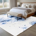 thumbnail image 4 of 6'x9' Area Rugs, Blue Dandelion Indoor Outdoor Area Rug for Living Room Bedroom, Rustic Simple Botanical Spring Flowers Washable Bathroom Rugs Kitchen Floor Carpet Mats Home Decor Aesthetic, 4 of 8