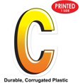 thumbnail image 3 of Beistle Plastic Letter C Yard Sign with Metal Stakes-Happy Birthday Party Outdoor Lawn Decoration, 18" x 11.75", Yellow/Orange/White/Black, 3 of 7