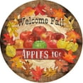 thumbnail image 2 of Teissuly Welcome Fall Maple Leaves Sign for Front Door Decor, Autumn Leaf Rustic Wood Door Hanger for Outdoor Outside Porch, Farmhouse Thanksgiving Wooden Wreath Indoor Wall Hanging Decoration, 2 of 9