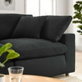 thumbnail image 3 of Modular Deep Sofa, Black, Fabric, Modern Contemporary, Living Lounge Cafe Room Hotel Lobby Hospitality, 3 of 9