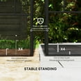 thumbnail image 5 of 10' x 10' Outdoor Pergola Canopy, Metal Patio Canopy with Drainage Holes for Backyard, Garden, Coffee, 5 of 7
