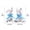B, variant on 2pcs Easter Blue & White Porcelain Style Fabric Bunny Figurines - Chinese Style Rabbit Ornaments for Holiday Party Layout, Lightweight Cloth Bunny Decor, Durable Easter Home Tabletop, A