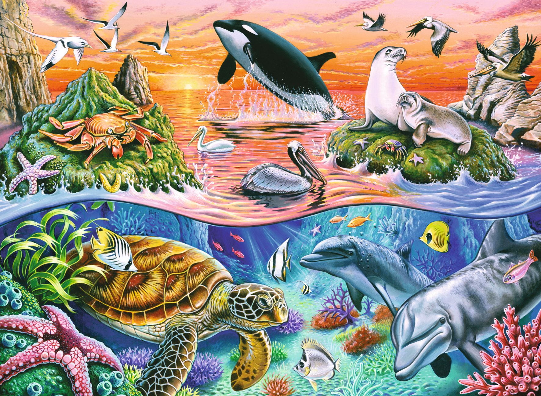 Beautiful Ocean 100 PC Puzzle (Other) - Walmart.com