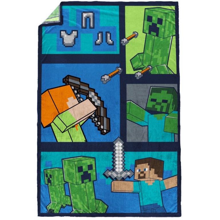 Minecraft best sale fleece blanket