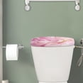 thumbnail image 2 of Renewold Marble Printed Toilet Tank Lid Cover, Stain-proof Protective Cover for Toilet Tank Lid, Fits Most Standard Toilets Tanks, Bathroom Decor Accessories, Pink, 2 of 6