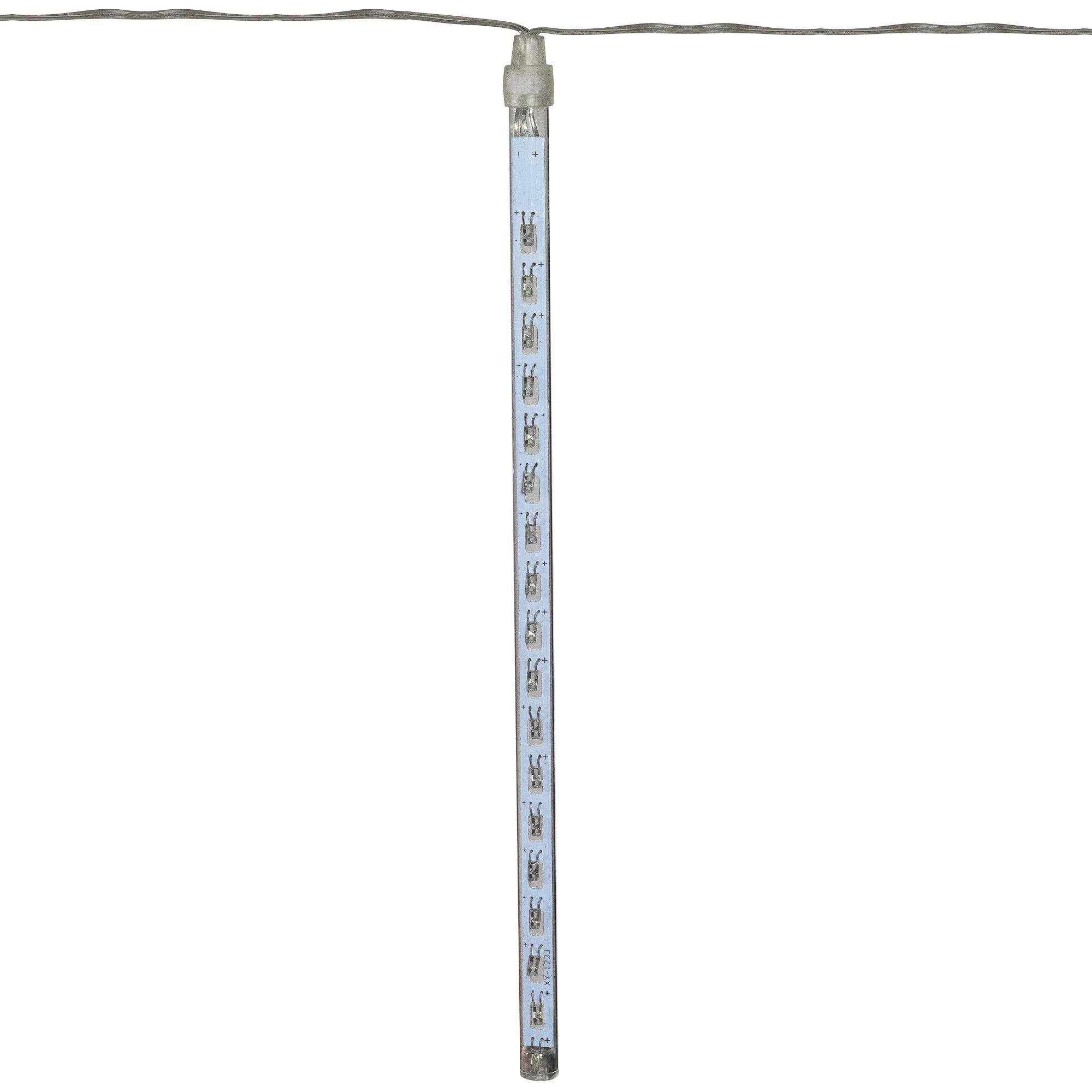 Set of 10 Dripping Icicle Snowfall Christmas Light Tubes 9"