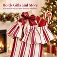 thumbnail image 5 of YingYouFu Christmas Red and White Stripe Stockings with Ruffled Cuff , Xmas Large Hanging Stockings Decorations for Christmas Tree Fireplace Family Holiday Party Decor, 5 of 7