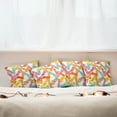 thumbnail image 3 of Ambesonne Colorful Throw Pillow Cover 4 Pack, Summer Holiday Sandals, 20", Multicolor, 3 of 6