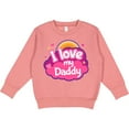 thumbnail image 2 of Inktastic I Love My Daddy Girls Toddler Sweatshirt, 2 of 4