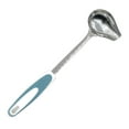 thumbnail image 4 of Yuarrent Cucharón de sopa largo para salsa de con pico, cuchara de cocina de acero inoxidable para servir ensalada, aderezo, cuchara para salsa Type6 NO6 Yuarrent HA2189-02B, 4 of 6