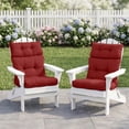 thumbnail image 4 of EAGLE PEAK Tufted Outdoor/Indoor High Back Patio Seat Cushions, Set of 2, 46 x 22 in,Red, 4 of 9
