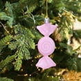 thumbnail image 6 of Gumesh Set of 6 Glossy Candy Christmas Ornaments, Flat Color Plated Baubles for Tree Decor, Bright Modern Holiday Hanging Pendants, 6 of 6