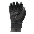 thumbnail image 5 of MRX Weightlifting Gloves Wrist Wrap Support Body Building Gym Full Black S, 5 of 6