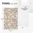 thumbnail image 2 of Pink Green Geometric Kitchen Towels Decorative Set of 2, Abstract Modern Dish Towels, Absorbent Hand Towels Tea Towels for Kitchen Decor,Farmhouse Holiday Home Dish Cloths, 2 of 6