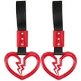 thumbnail image 1 of KAKOWELY 2 pcs Heart-shaped Rings Car Hand Straps Car Handle Warning Straps Car Hand Straps Rings,8.86X"X4.06"X0.39", 1 of 5