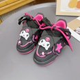 thumbnail image 3 of Sanrios Hellokittys Cinnamoroll My Melody Kuromi zapatillas para niños zapatillas luminosas de dibujos animados zapatos planos casuales zapatos versátiles de caña alta, 3 of 5