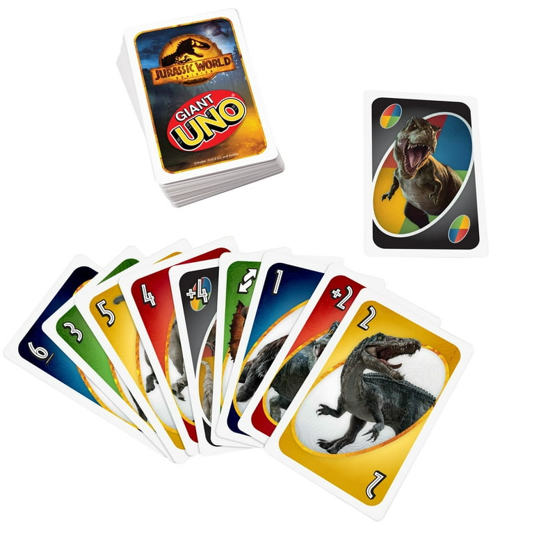 Uno Giant Family Card Game com jogo de cartas superdimensionadas