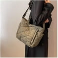 thumbnail image 2 of Kukuzhu Tote Bag Large Handbag Shoulder Bag Cotton Down Hobo Bag Handbag Chic Crossbody Retro Bag, 2 of 7