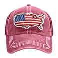 thumbnail image 2 of ZVNAΖH Unisex Baseball Caps for Adults 4th of July Baseball Cap Patriotic American Flag Baseball Hats, 2 of 2