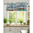 thumbnail image 2 of Curtain Valance for Windows,Country Farm Vintage Wood Board Kitchen Valances Rod Pocket Short Curtains,Bless Home Quote Window Treatment Panel for Bedroom Bathroom 60"x18", 2 of 7