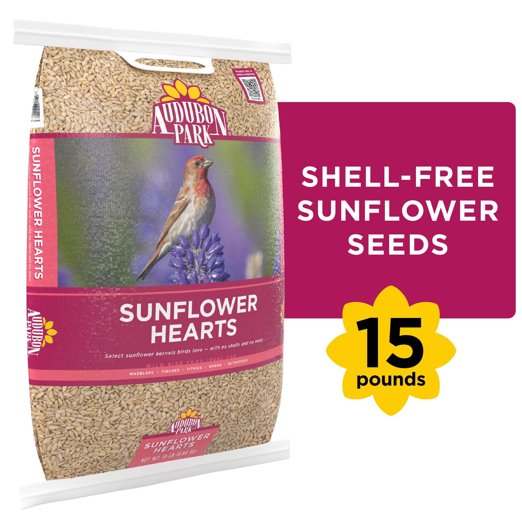 Audubon Park 12224 Sunflower Hearts & Chips Wild Bird Food 5-Pounds 