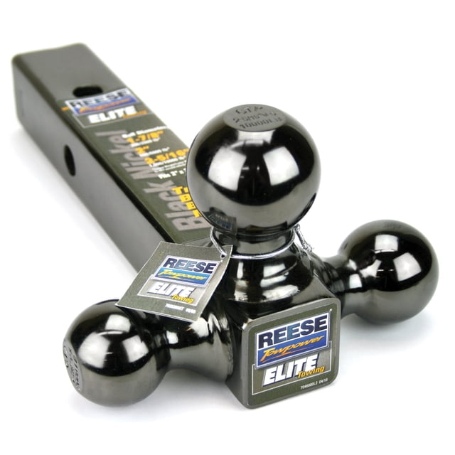 Reese Towpower 7039800 Tri-Ball Trailer Hitch Ball Mount, 1-7/8 Inch, 2 Inch, 2-5/16 Inch Trailer Hitch Balls, Fits 2 Inch Square