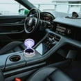thumbnail image 3 of Car LED Light Ashtray, EEEkit Portable Car Ashtray with Lid, Stand Cylinder Smokeless Ash Tray, Mini Car Trash Can Auto Ashtray for Universal Cup Holder, 3 of 5