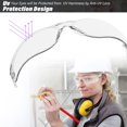 thumbnail image 3 of Gafas de seguridad Salfboy, 10 unidades, transparentes, resistentes a los arañazos, 3 of 9