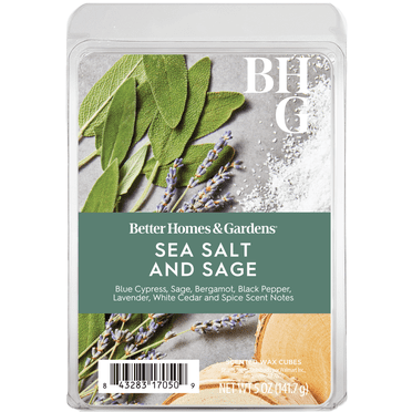 Sea Salt and Sage Scented Wax Melts, Better Homes & Gardens, 5 oz