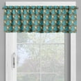 thumbnail image 2 of Ambesonne East Valance Pack of 2, Ethnic Japanese Fish Pattern, 42"X12", Dark Turquoise Multicolor, 2 of 5