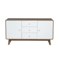 thumbnail image 1 of Credenza Relan Odda Blanca y Café Nórdica, 1 of 8