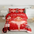 thumbnail image 2 of Manfei Merry Christmas Full Size Comforter Sets for Girls, Nutcracker Ballet Girl Bedding Comforter Set, Xmas Tree Gifts Bedding Sets, Lightweight Room Decor, Reversible 3-Piece, 2 of 8