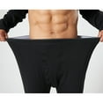 thumbnail image 3 of qelini Thermal Underwear Set for Men Seamless Solid Thermal Inner Wear Long Sleeve Warm Base Layer Top Bottom Set, 3 of 6