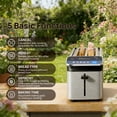 thumbnail image 3 of WHALLPRO 4 Slice Long Slot Toaster, Touch Screen with Projection Display,1.5" Wide Slots, 5 Bread Types & 11 Shade Settings, 3 of 8