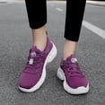 thumbnail image 3 of YOURDIARY Women's Lace Up Chunky Sole Casual Sneakers Comfort Fit Running Shoes, 3 of 5