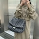 thumbnail image 2 of Bolso de mano SSGdmNQ para mujer, casual, con estampado de diamantes, denim, gris, 2 of 8