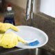 thumbnail image 3 of Plastic Dish Cleaning Brush with Suction Cup Set of 3 | Washing Up Brushes for Kitchen Sink Cleaning, Dishes, Pans, 3 of 5