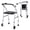 Silver, variant on Costway Folding Walker for Seniors, Lightweight Aluminum Mobility Walker with 2 Wheels Silver