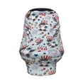 thumbnail image 2 of Fotbe I Love USA Pattern Car Seat Covers for Babies, Nursing Breastfeeding Cover Infant Carseat Canopy, Soft Stretchy Carrier Cover, 2 of 9