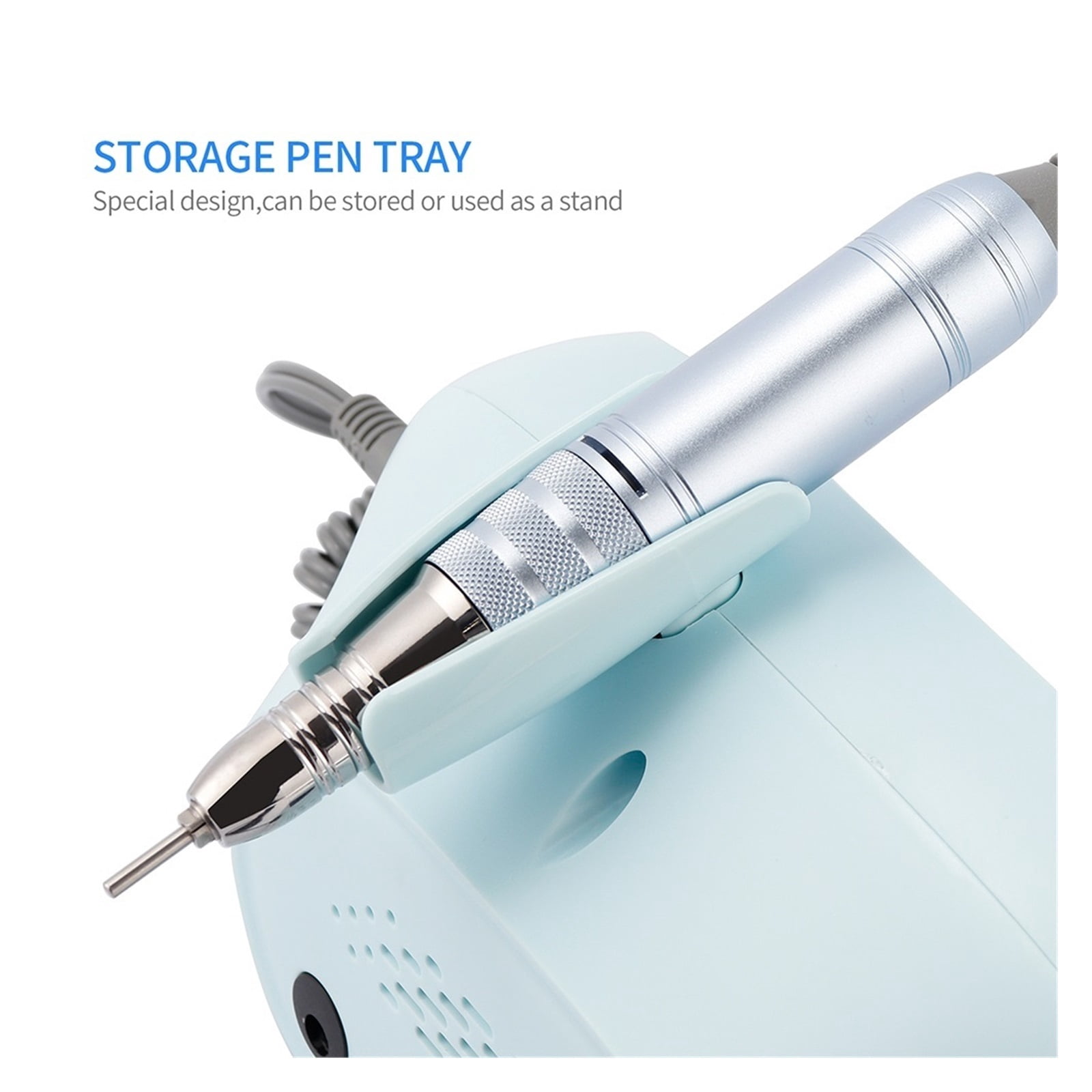 Portable Nail Drill, 35000RPM Electric Nail Drill Machine, Manicure Nail Polisher, Gel Nail Removal Polishing Drill Pedicure, Nail Art Equipment ,Long Lasting
