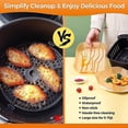 thumbnail image 3 of 100pcs Air Fryer Disposable Parchment Paper Liner Oil-proof Paper Tray Non-stick Baking Mat Air Fryer Accessories Square, 3 of 3