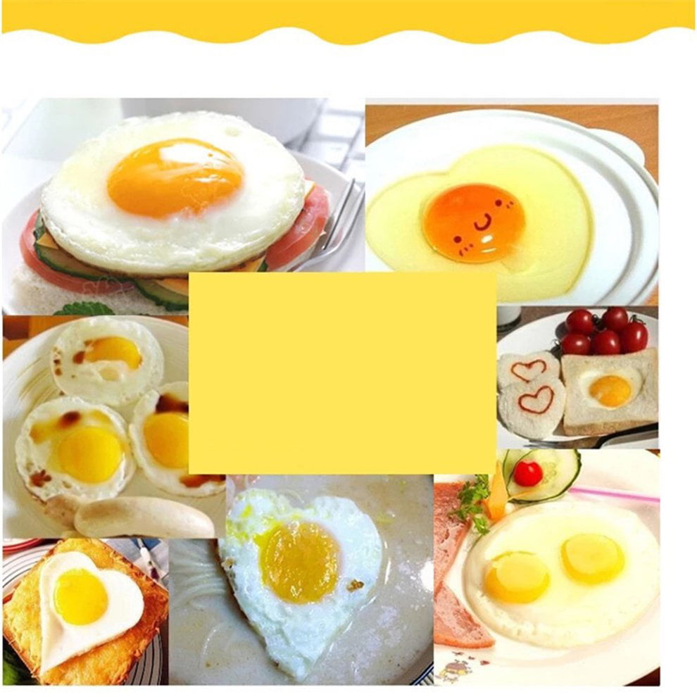 Stainless Steel Form For Frying Eggs Tools Breakfast Omelette Mold Device Pancake Ring Egg Shaped Kitchen Tool Round Paperllong®