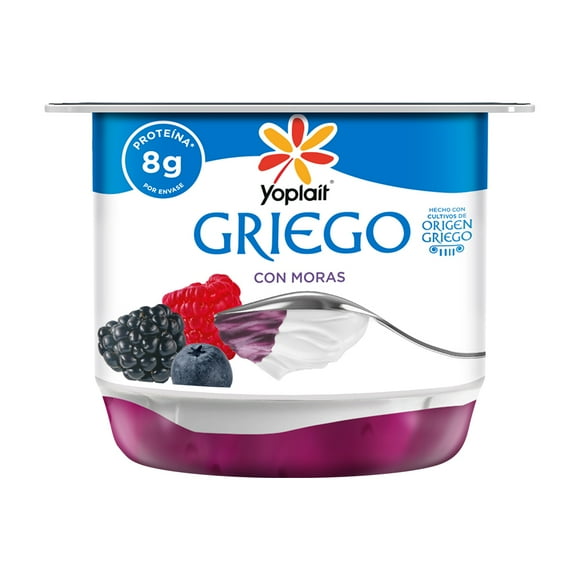 Yoghurt Yoplait Griego moras bajo en grasa 145 g