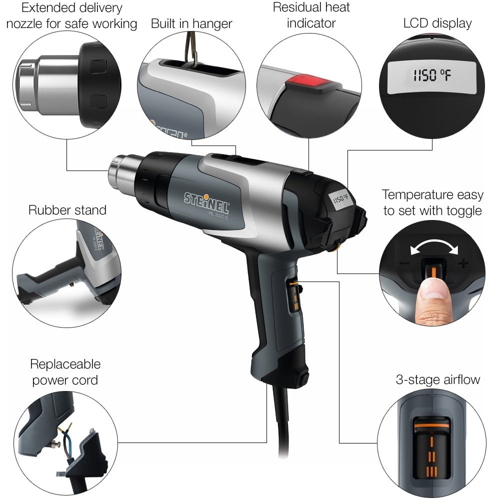 (In a Case) - Professional Electric Heat Gun HL 2020 E by Steinel